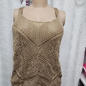 Almost Famous Metallic Knit Top